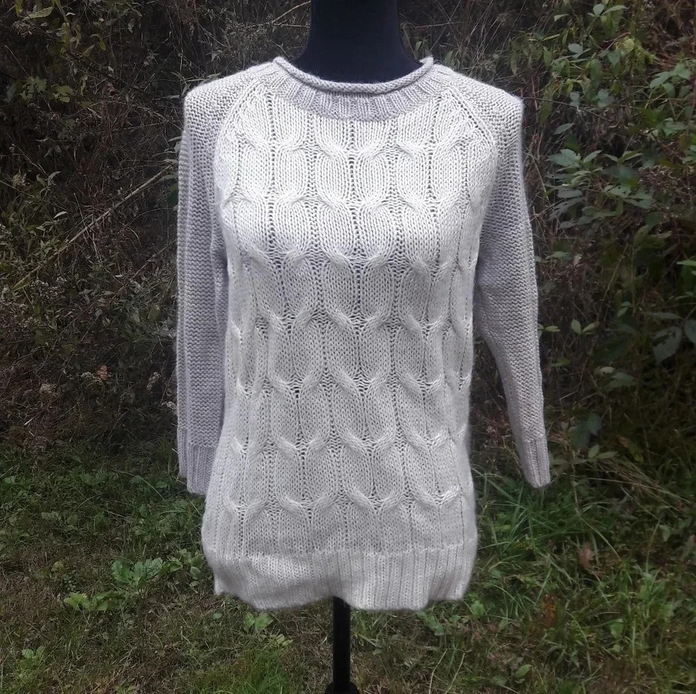 Mossimo Chunky Knit Pullover Acrylic Blend Sweater v6x